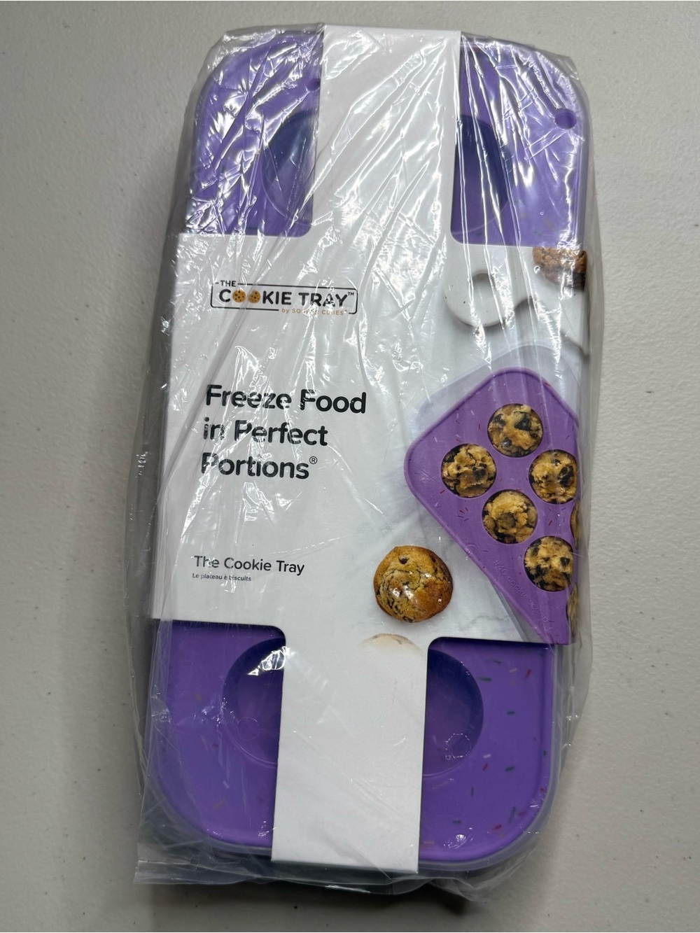 Purple Silicone Freeze & Bake Portion Mold